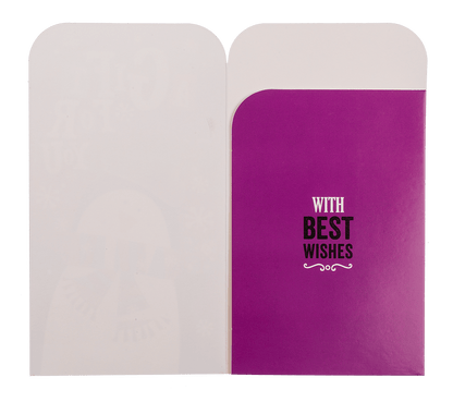 Money gift couvert with envelope, 16x9cm, set of 2