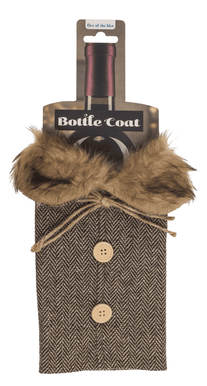 Bottle coat, fur collar,
