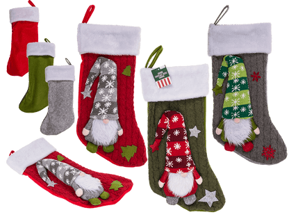 Jumbo fireplace socks, Gnome,