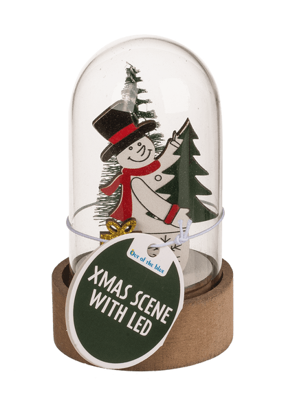 Mini christmas scene, Xmas Friends, with LED,