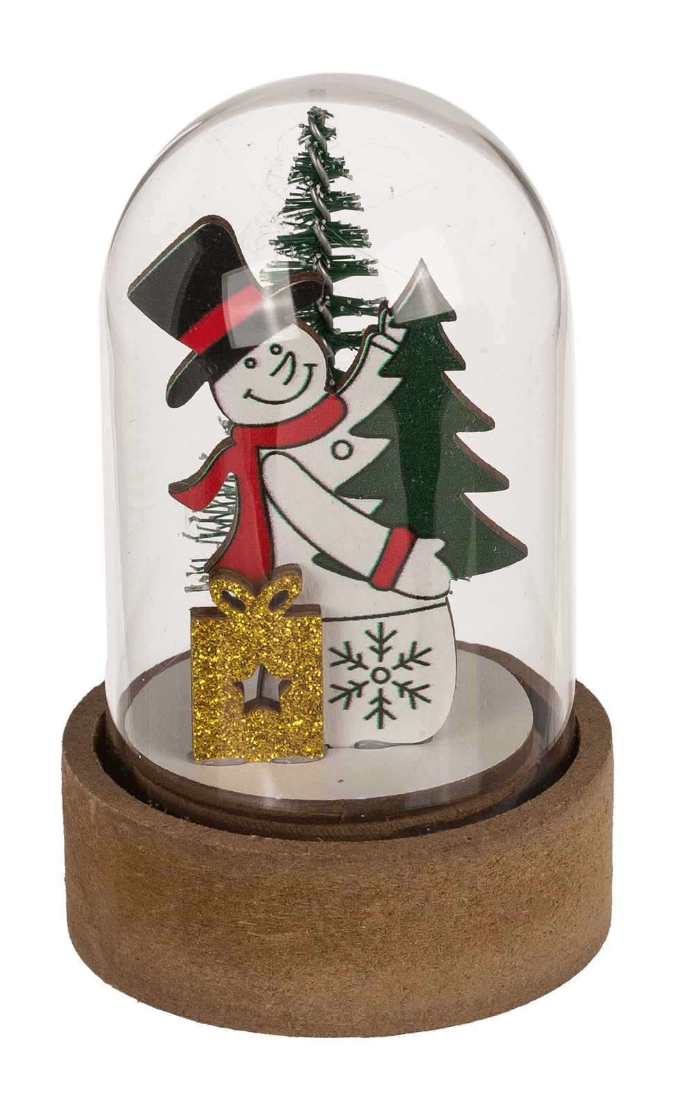 Mini christmas scene, Xmas Friends, with LED,