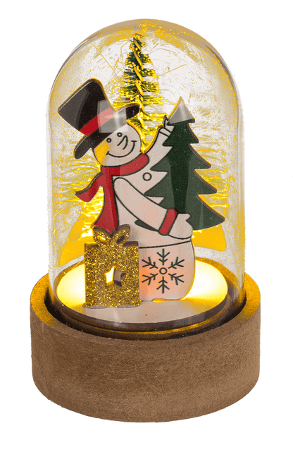 Mini christmas scene, Xmas Friends, with LED,