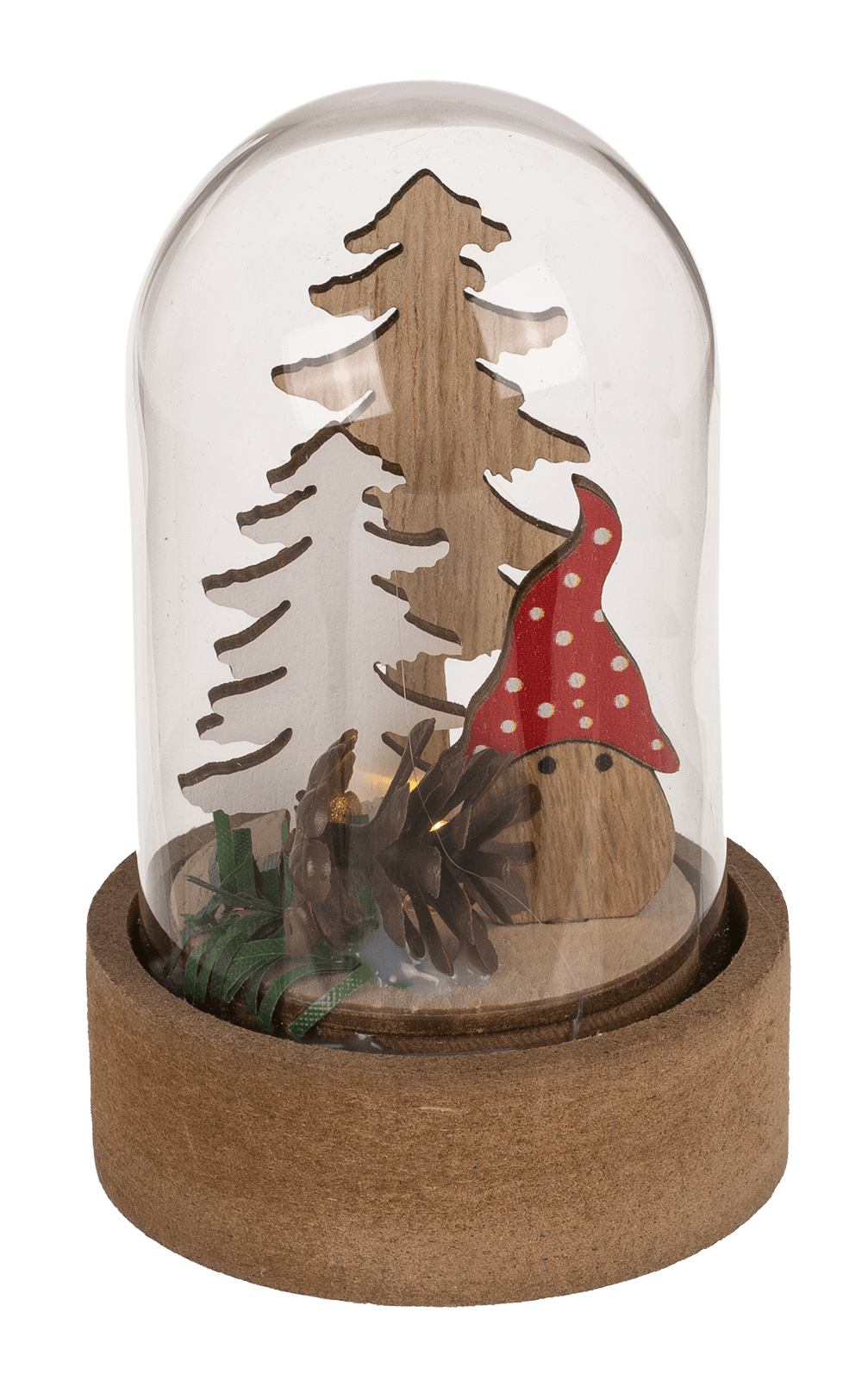 Mini christmas scene, Xmas Friends, with LED,