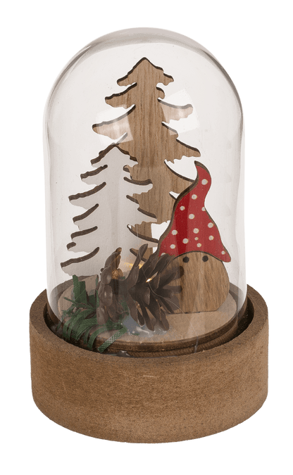 Mini christmas scene, Xmas Friends, with LED,