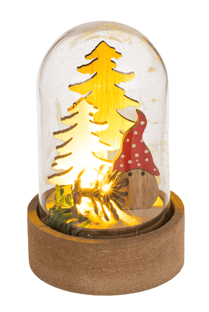 Mini christmas scene, Xmas Friends, with LED,