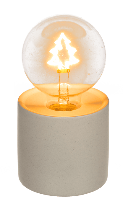 Motif light bulb, Christmas, 8,5 x 16 cm,