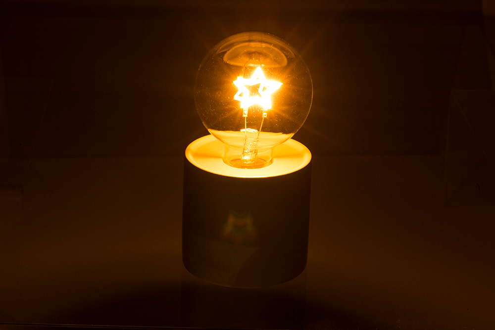 Motif light bulb, Christmas, 8,5 x 16 cm,