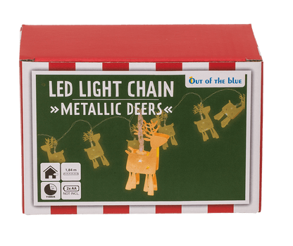 3D LED light chain, Metallic Deers.