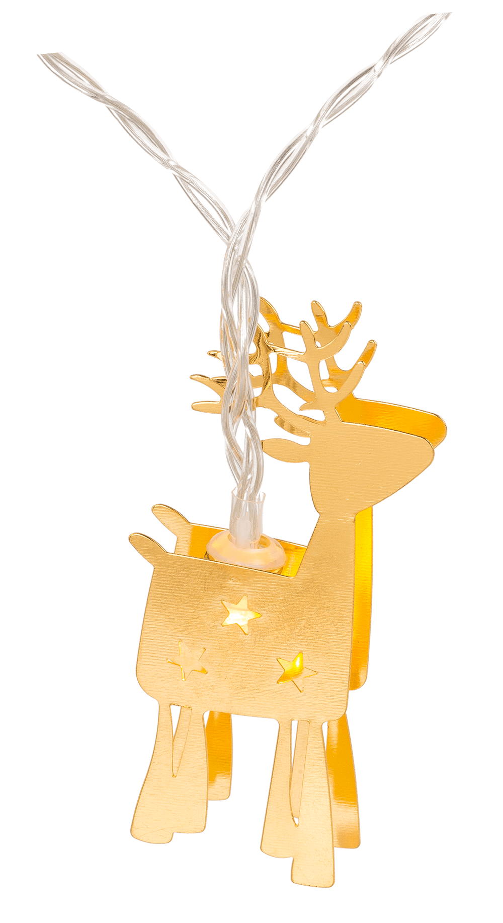 3D LED light chain, Metallic Deers.