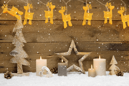 3D LED light chain, Metallic Deers.