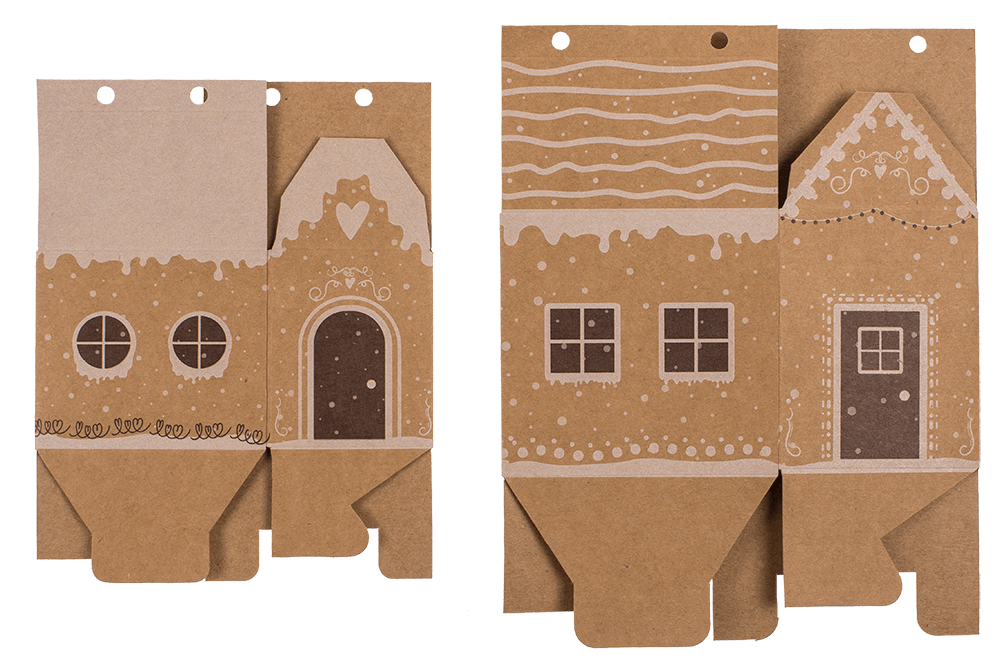 DIY Advent calendar, cardboard, 8 small and