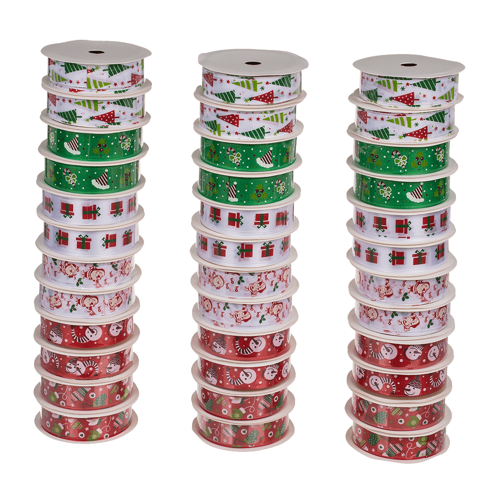 Ribbon, Christmas, polyester, 2 cm x 2 m,