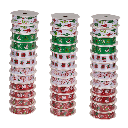 Ribbon, Christmas, polyester, 2 cm x 2 m,