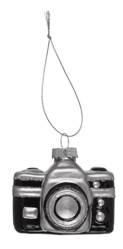 Glass tree decorations, Retro, set of 3, Cassette