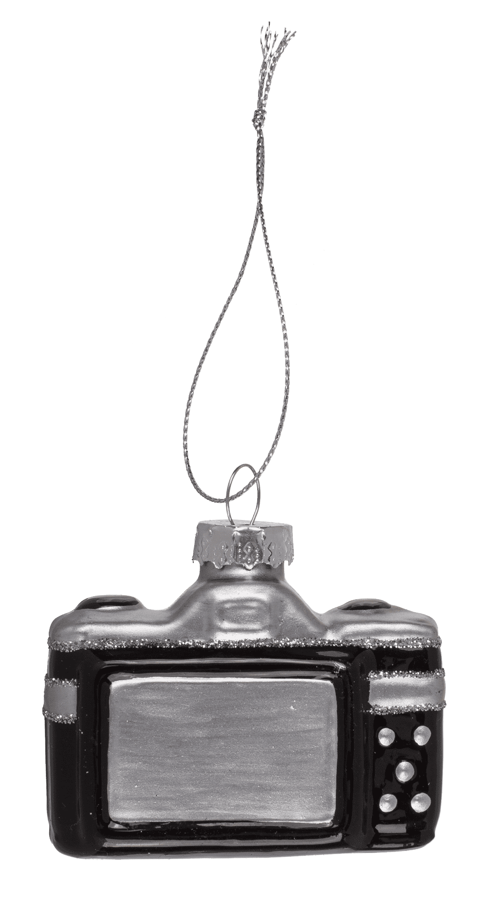 Glass tree decorations, Retro, set of 3, Cassette