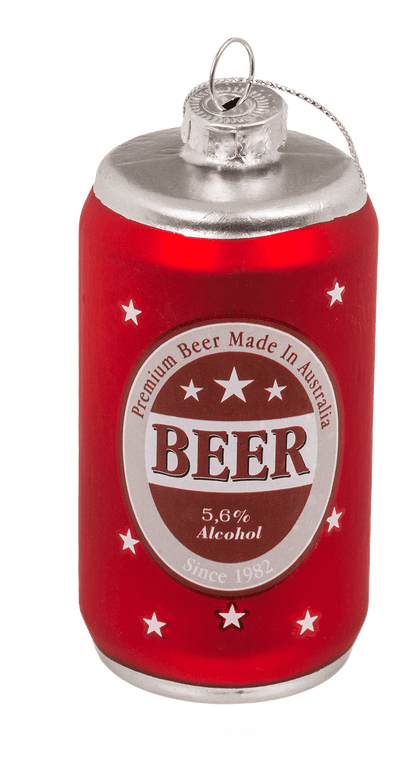 Glass tree hanger, beer, 3 assorted,