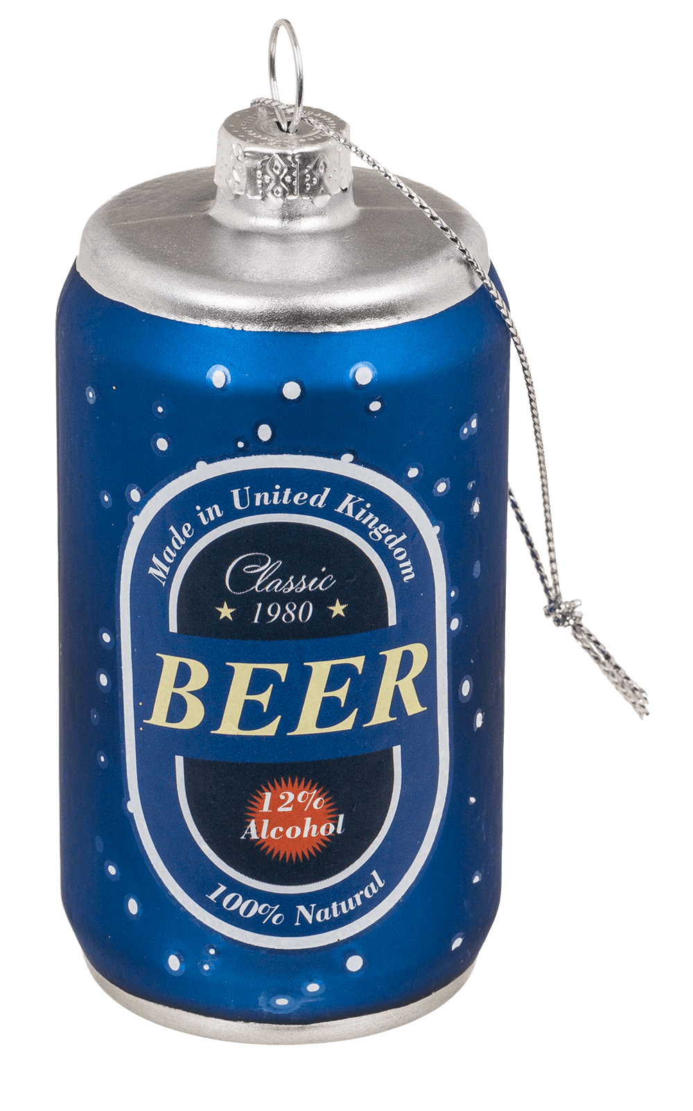 Glass tree hanger, beer, 3 assorted,