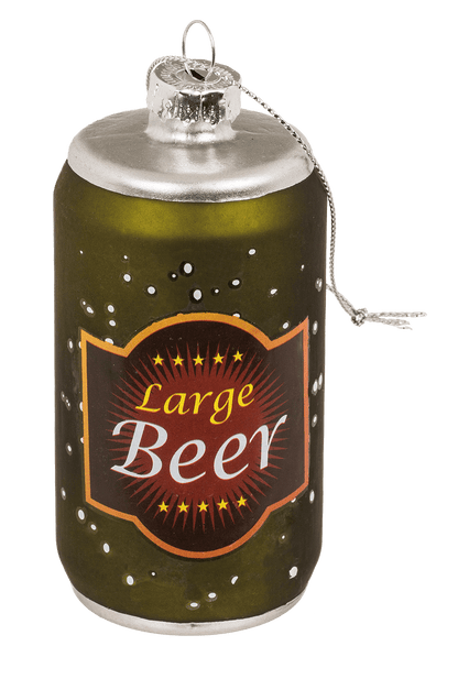 Glass tree hanger, beer, 3 assorted,