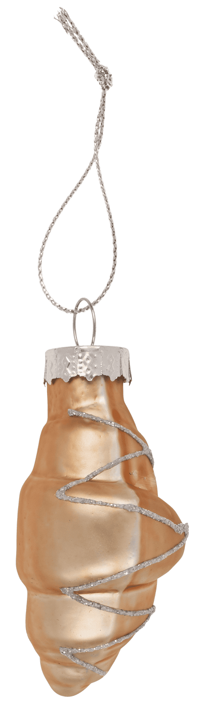 Glass tree decorations, Coffee, set of 3, Coffee