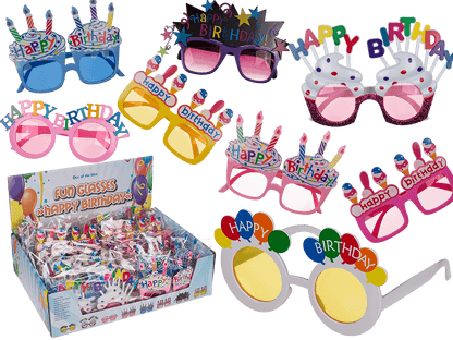 Fun glasses, happy birthday,