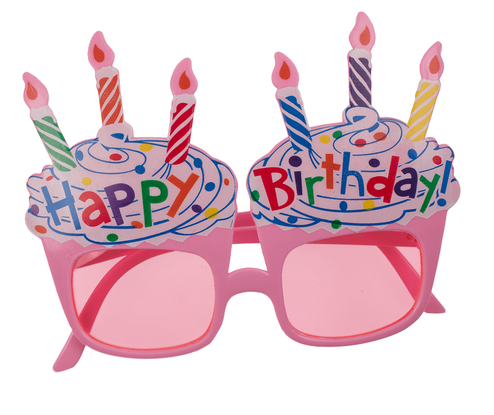 Fun glasses, happy birthday,