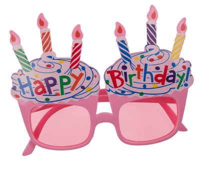 Fun glasses, happy birthday,