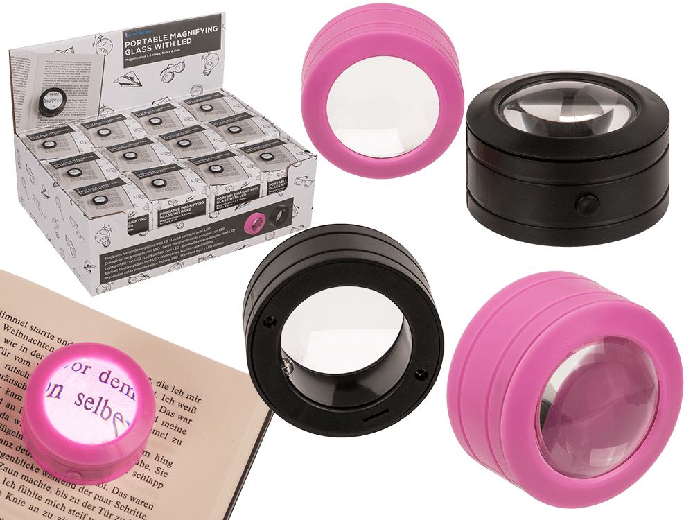 Portable Magnifying Glass with LED