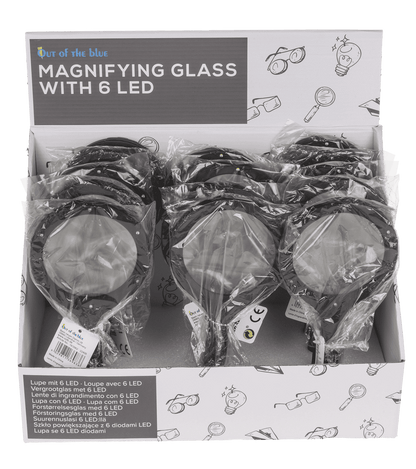 Magnifying Glass with 6 LED,