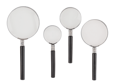 Magnifying Glass, 4 sizes assorted,
