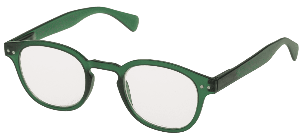 Reading glasses with plastic frame, 5 strengths,