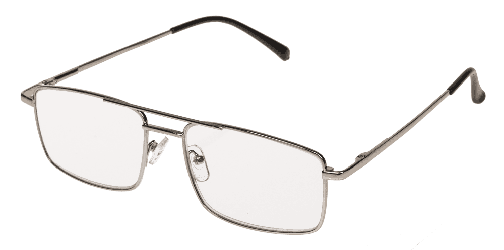 Reading glasses with metal frame, 5 strengths,