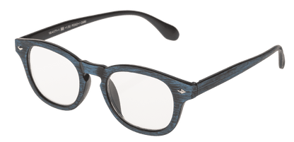 Reading glasses with plastic frame, 5 strengths,