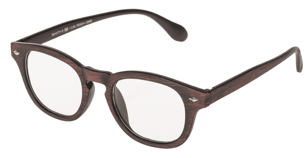 Reading glasses with plastic frame, 5 strengths,