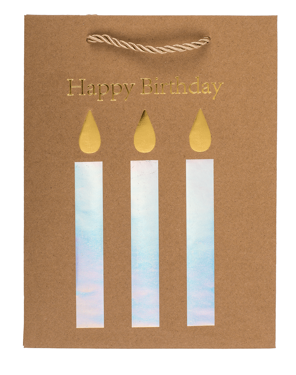 Craft paper bag, Happy Birthday,