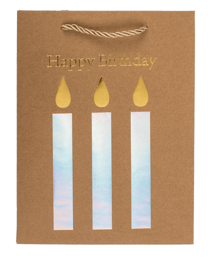Craft paper bag, Happy Birthday,