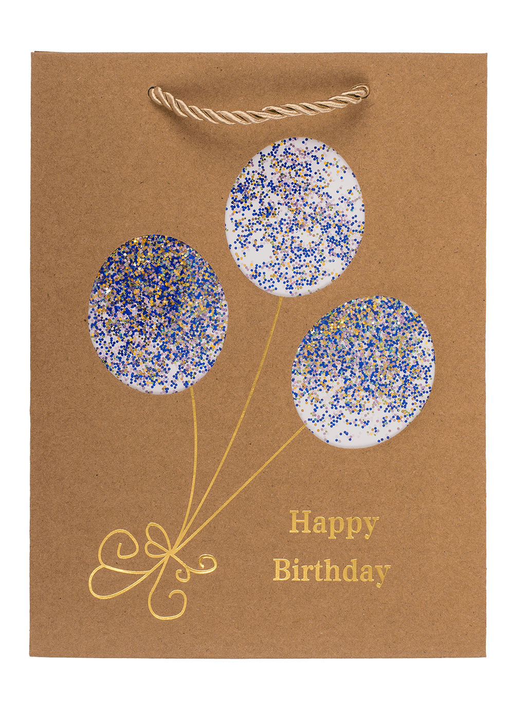 Craft paper bag, Happy Birthday,