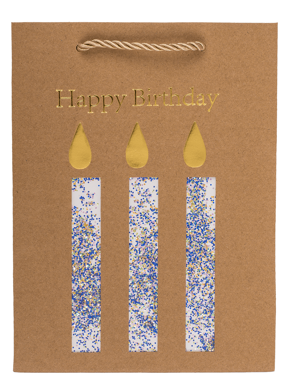 Craft paper bag, Happy Birthday,