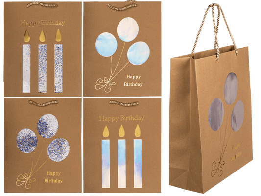 Craft paper bag, Happy Birthday