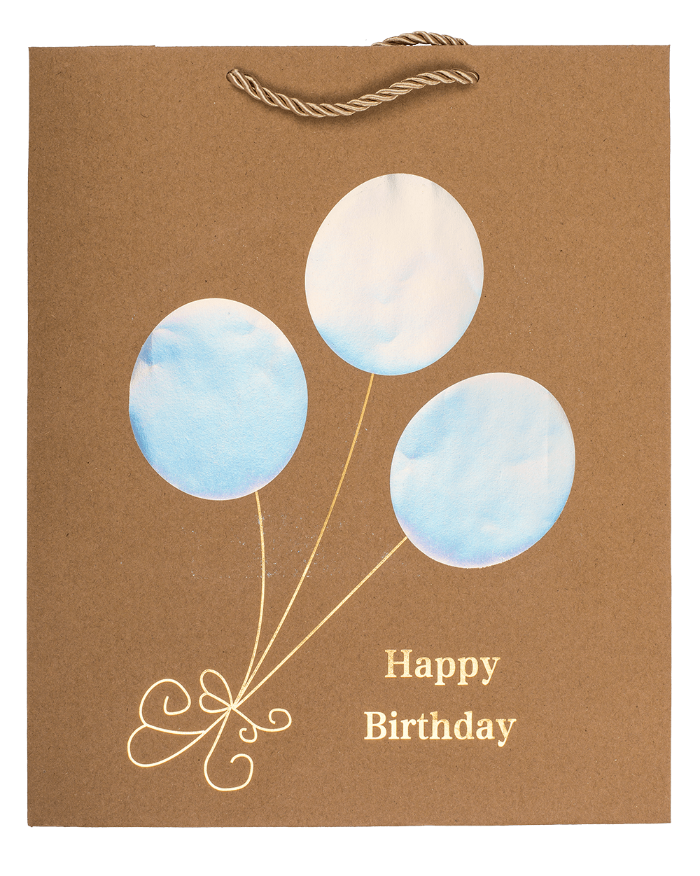 Craft paper bag, Happy Birthday