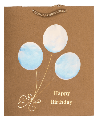 Craft paper bag, Happy Birthday