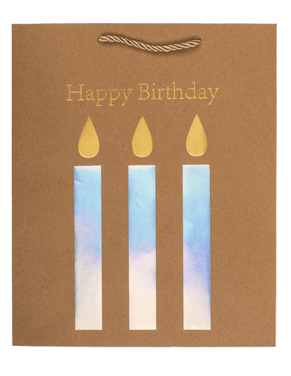 Craft paper bag, Happy Birthday