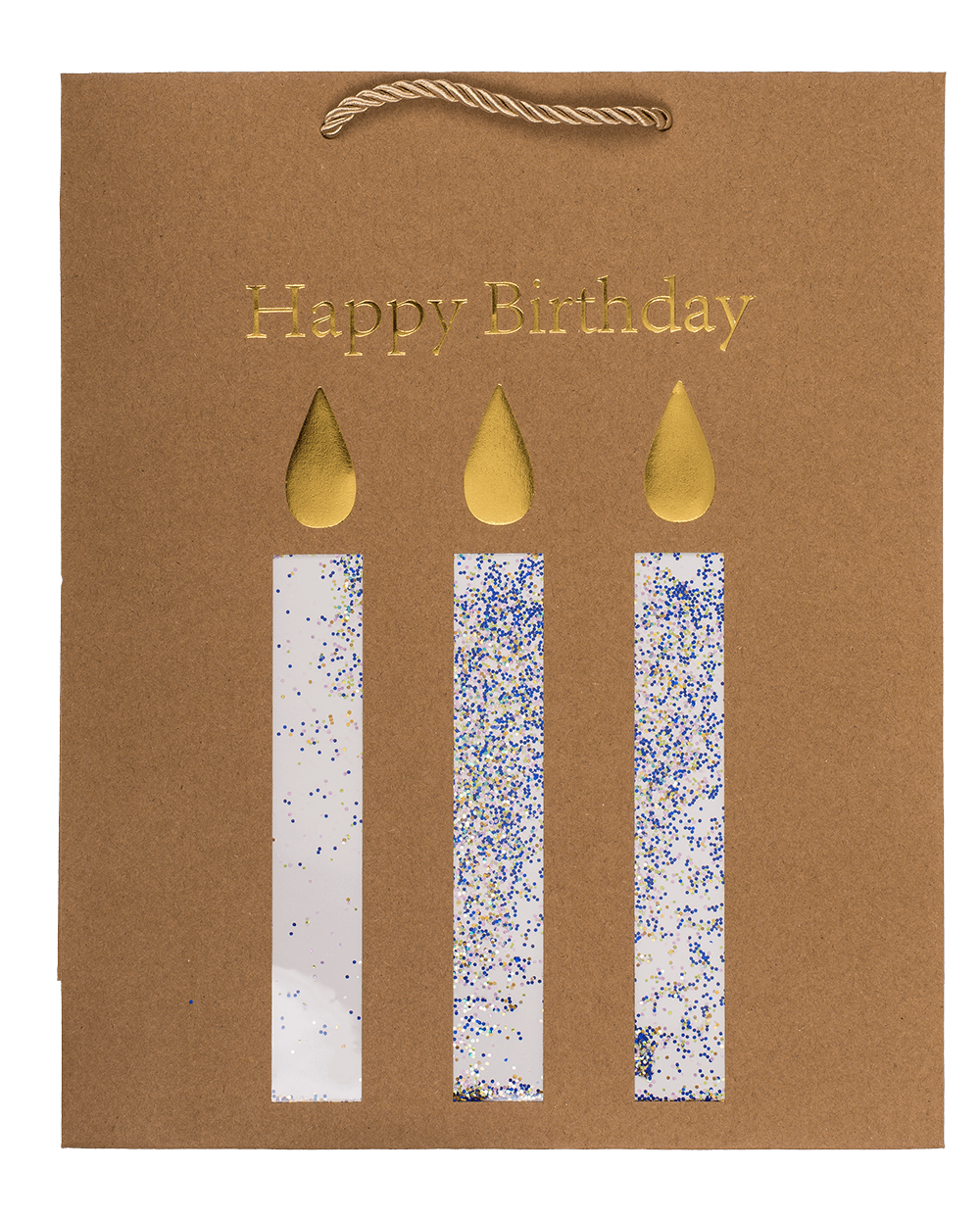 Craft paper bag, Happy Birthday