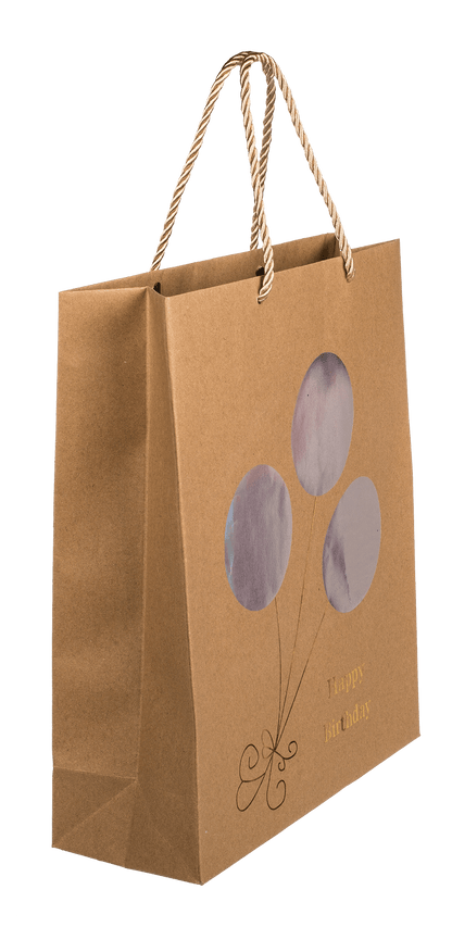 Craft paper bag, Happy Birthday