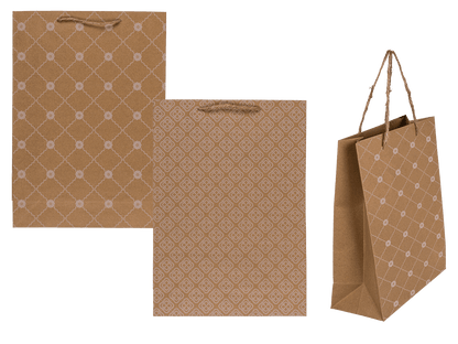 Kraft paper bag,with flower rank,