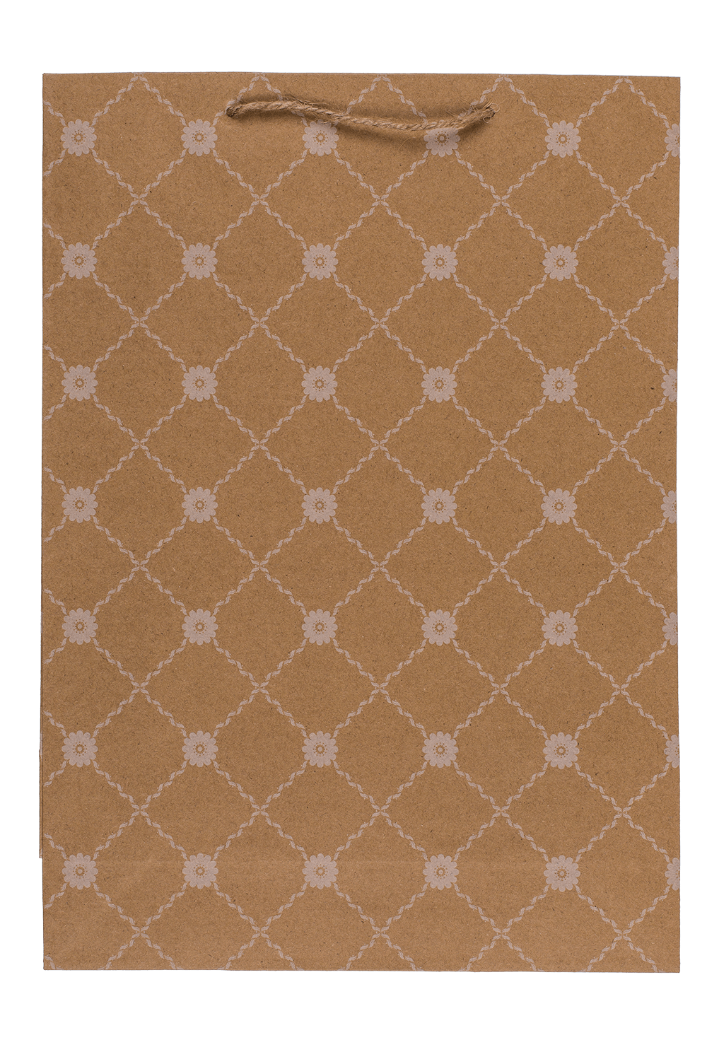 Kraft paper bag,with flower rank,