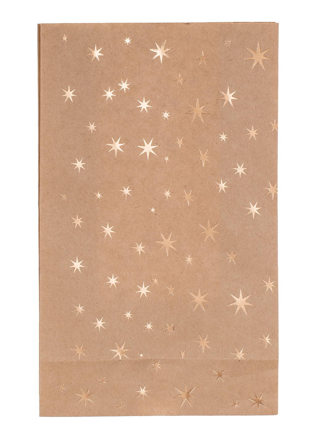 Craft paper bag, stars,