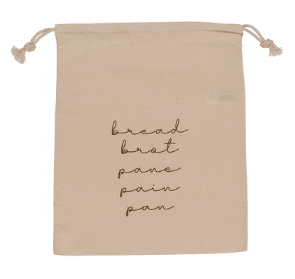 Cotton bread bag, ca. 35 x 29 cm,