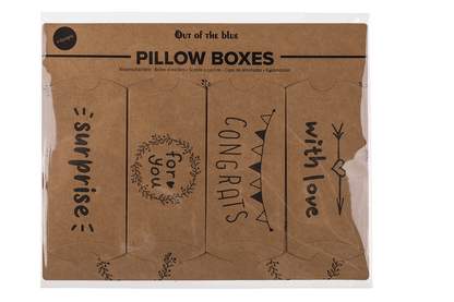 Kraft paper pillow boxes, For you, Congrats,