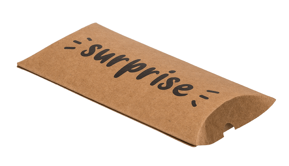 Kraft paper pillow boxes, For you, Congrats,