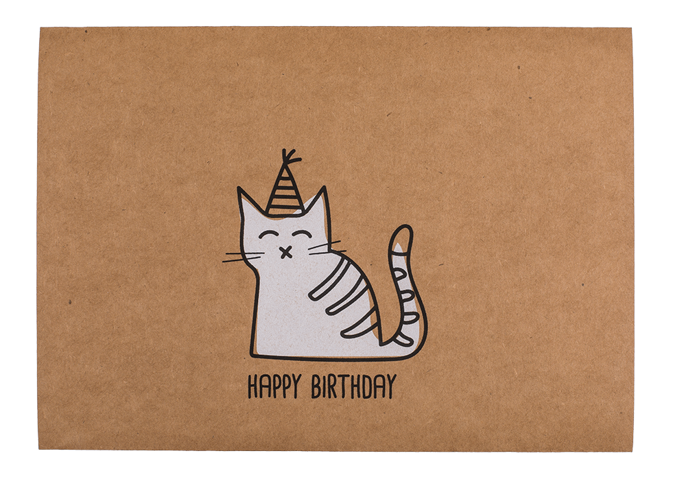 Craft paper gift card 2 in 1,